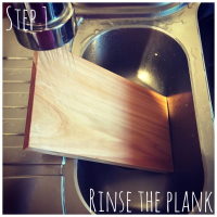 salmon planks rinse the plank